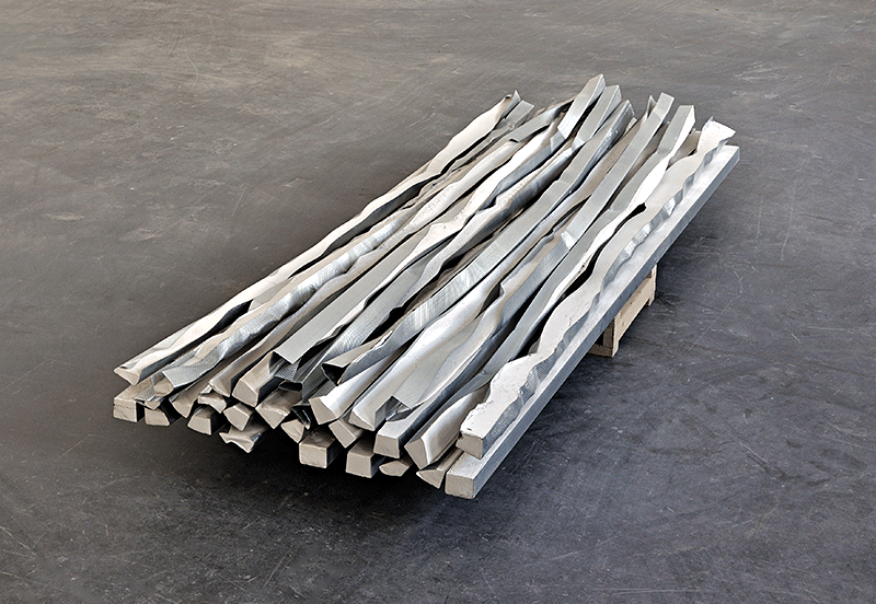 O.T. (Mit Gips gefllte Metallprofile), 2012