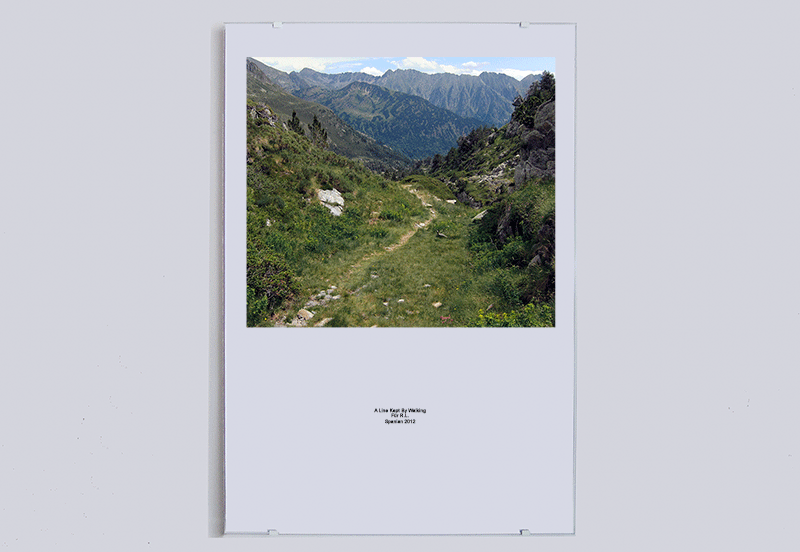 A Line kept by walking (Fr R.L.), 2012