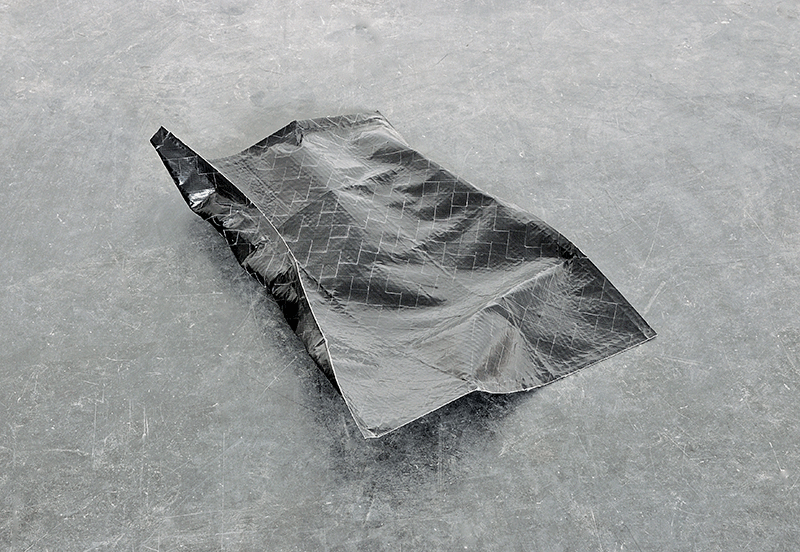 O.T. (Schwarzes am Boden liegendes Blatt 2), 2013