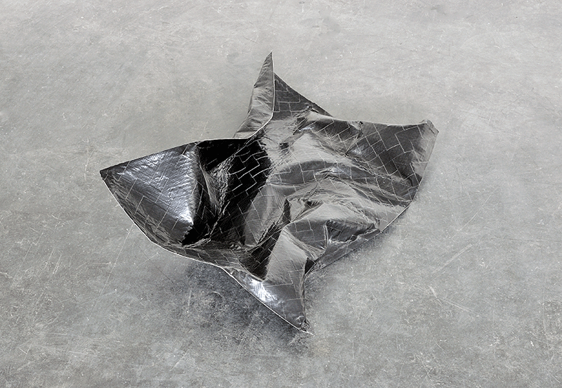 O.T. (Schwarzes am Boden liegendes Blatt 3), 2013